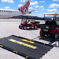 Airport runway sweeper FOD*BOSStrailer-mountedFOD