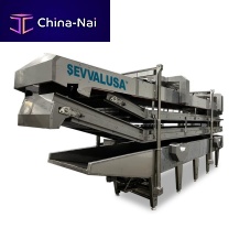 Continuous industrial fryer nutsautomatic