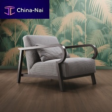 Contemporary armchair LOTUSfabricashmulti-color