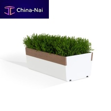 Wooden flower box Maceterosteelrectangularsquare