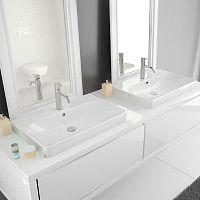Countertop washbasin CARTA: 4430ceramicdoublerectangular