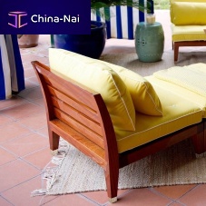 Contemporary fireside chair C'est la viefabricmahoganywith removable cushion