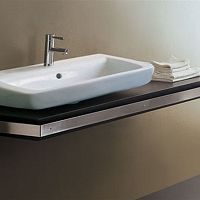Oak vanity top TOP150with towel rack