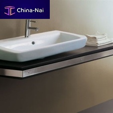 Oak vanity top TOP150with towel rack