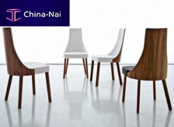 Contemporary chair MILAwalnutupholsteredhome