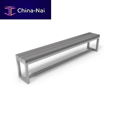 Contemporary garden bench steelaluminumPVC
