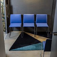 Contemporary chair BIZZYindoorfabricleather