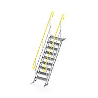 Straight staircase TASmetal stepmetal framefor construction site