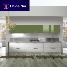 Contemporary kitchen VENUS COLORSlaminateL-shapedwith handle