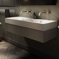 Built-in washbasin LABOceramicdoublerectangular