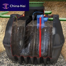 Water domestic wastewater treatment plant easyOne sludgeplasticfor small community