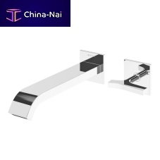 Washbasin mixer tap ROYALEwall-mountedchromed metalbathroom