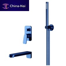 Wall-mounted shower set R330.SS.5Bcontemporarywith hand shower