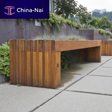 Contemporary public bench HUDSONipeFSC certified100% recyclable