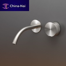 Washbasin mixer tap GIO71wall-mountedbuilt-instainless steel