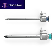 Laparoscopic trocar TRINOXbladedwith insufflation tapwith sleeve
