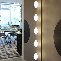 Sandblasted glass light garland SKELETON LEDindoor