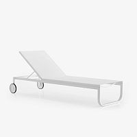 Contemporary sun lounger Lettino fabriclacquered aluminumlacquered steel