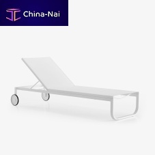 Contemporary sun lounger Lettino fabriclacquered aluminumlacquered steel