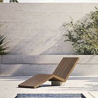 Minimalist design sun lounger PROJECT 08ashcolorless