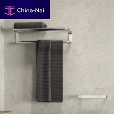1-bar towel rack Wynkwall-mountedchrome steelfor hotel