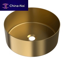 Countertop washbasin V515-Lstainless steelwithout holewithout overflow