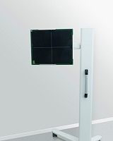 Potter-Bucky on casters with flat panel detector