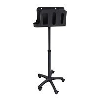 Hygiene station on casters 933SBwith hand sanitizer holderwith glove box