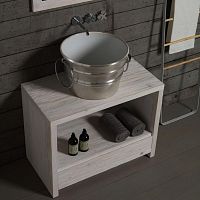 Countertop washbasin BCL02TARceramicwith towel rackhandmade