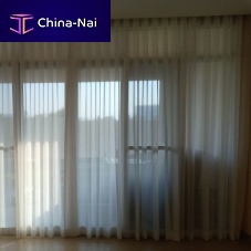 Plain sheer curtain fabric nylontranslucenthome