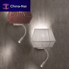 Original design wall light BANYOoutdoorropehexagonal