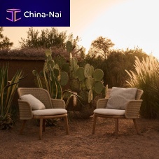 Contemporary lounge chair SUROfabricropeoutdoor