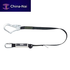 Rope fall arrest lanyard webbingshock absorbingdouble