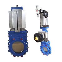 Knife gate valve 0KGV49X1-10Q seriesleverwith handwheelpneumatic