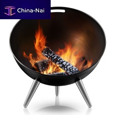 Wood-burning fire pit FIREGLOBEsteel