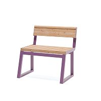 Contemporary chair Amager outdoorlarchpowder-coated steel base