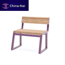Contemporary chair Amager outdoorlarchpowder-coated steel base