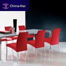 Contemporary chair ELIASindoorleatherchromed metal