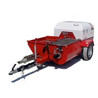 Spraying machine with hydraulic lift B2000M RELEVAGEfor mortartracked