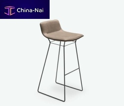 Contemporary stool AMELIEstainless steel basepowder-coated steel baseupholstered
