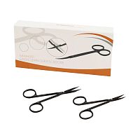 Dental surgery scissors Easy CleanBlackfor humansautoclavable