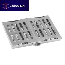 Dental instrument sterilization cassette HWM 102-10stainless steelperforated