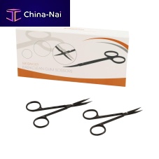 Dental surgery scissors Easy CleanBlackfor humansautoclavable