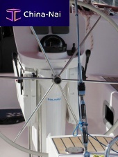 Pinion steering wheel pedestal 607 SERIESfor sailboatsrack-and-pinion