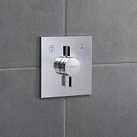 Shower mixer tap DUOTURNwall-mountedmetalbathroom