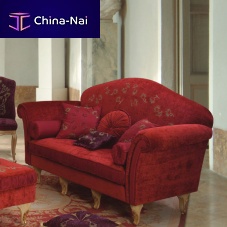 Classic sofa VICTORY GIORNOvelvetred2-person