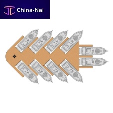 Floating dock mooringfor boats