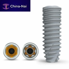 Conical dental implant BoneTrust® hex conetitaniuminternal hexagonstraight