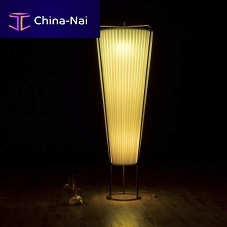 Floor-standing lamp TIARbrassfabrictraditional