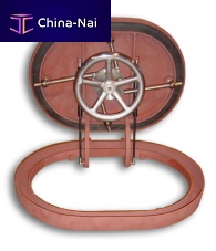 Ship deck hatch rectangularflushwith rounded sides
